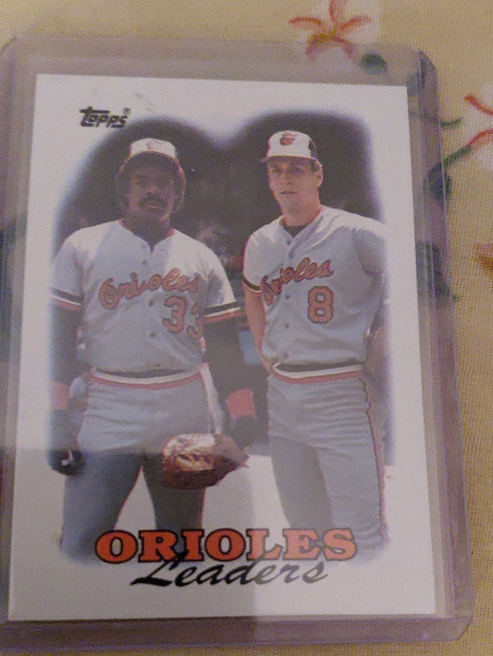 Topps Orioles Leaders Card - White, Orange
